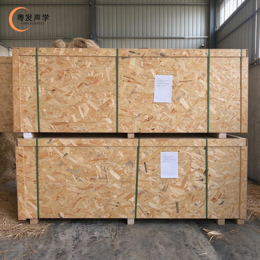 yuefa wood wool panels Packaging in factory
